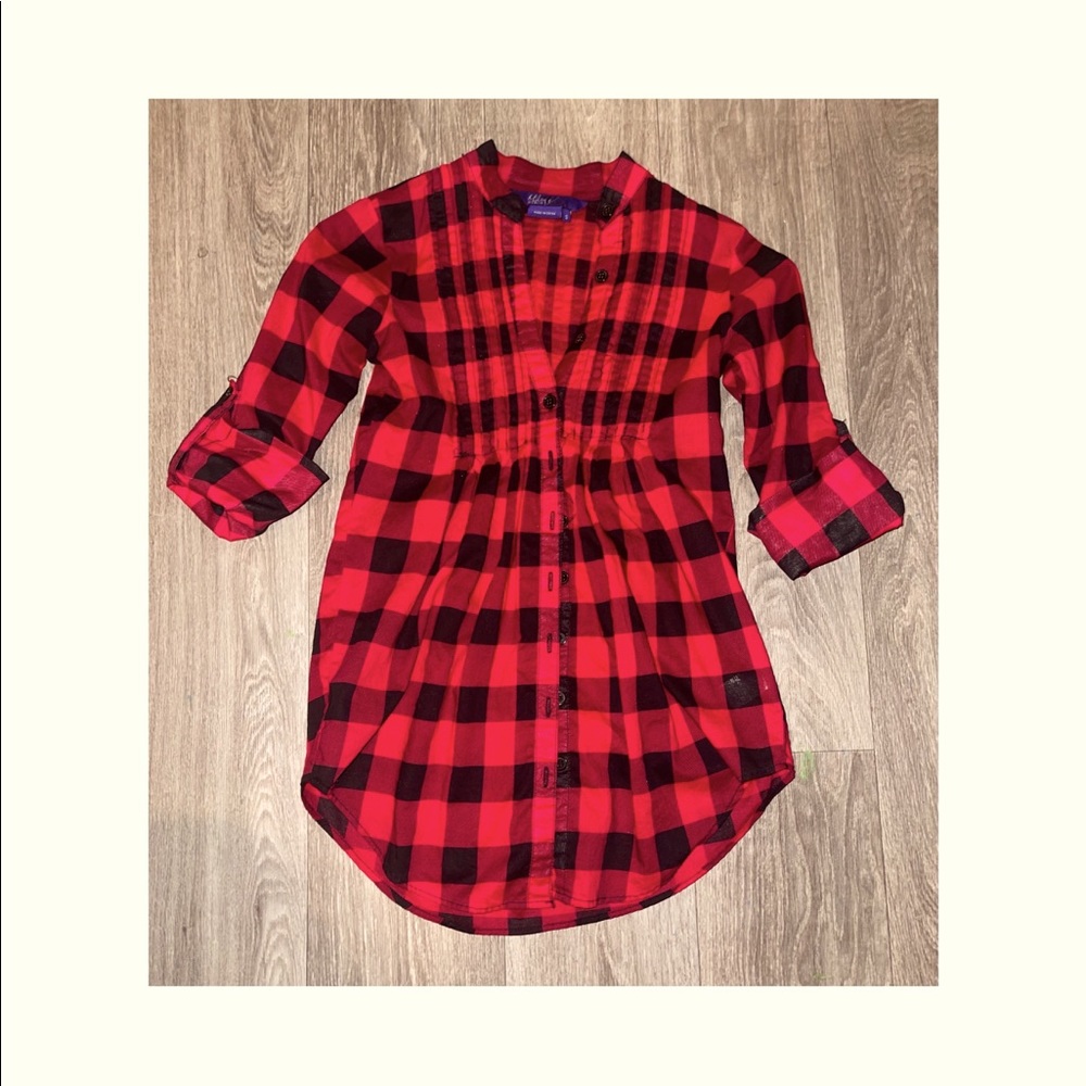 Checkered Long Top
